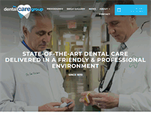 Tablet Screenshot of dentalcaregroup.net