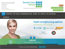 Tablet Screenshot of dentalcaregroup.org